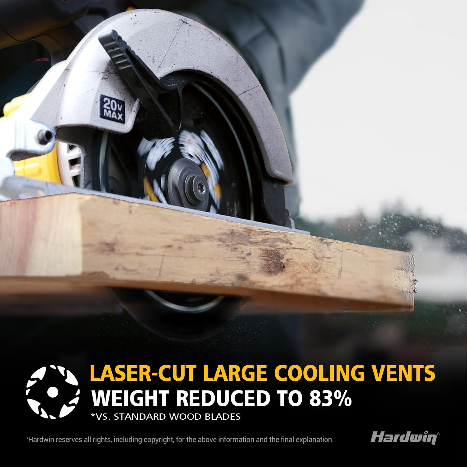 HARDWIN ensures clean cuts with minimal sanding for finished projects.
