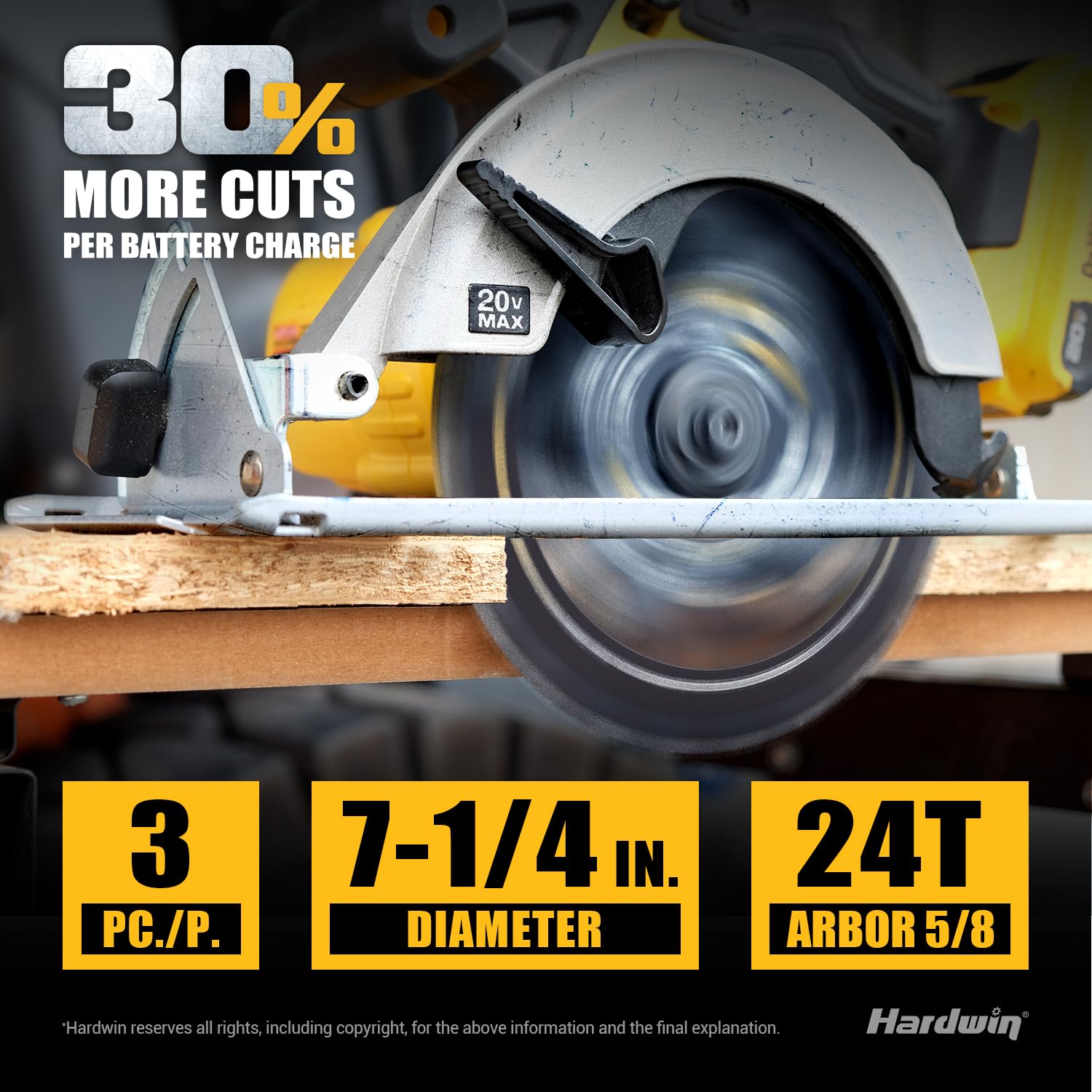 HARDWIN lightweight hollow-core design reduces fatigue during cordless use.