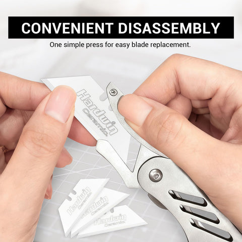 Hardwin trapezoidal blade design provides stable, smooth cuts.