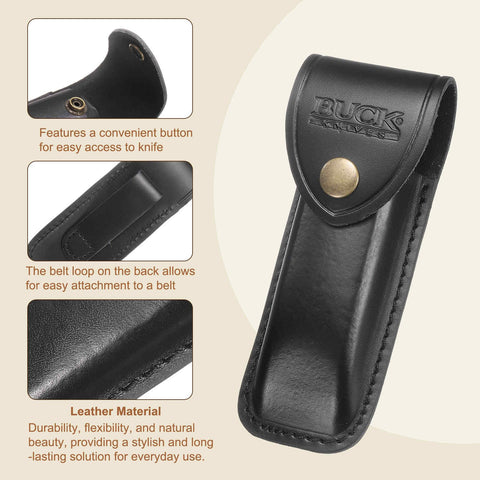 HARFINGTON leather sheath wearable design for on-body carry and convenience.