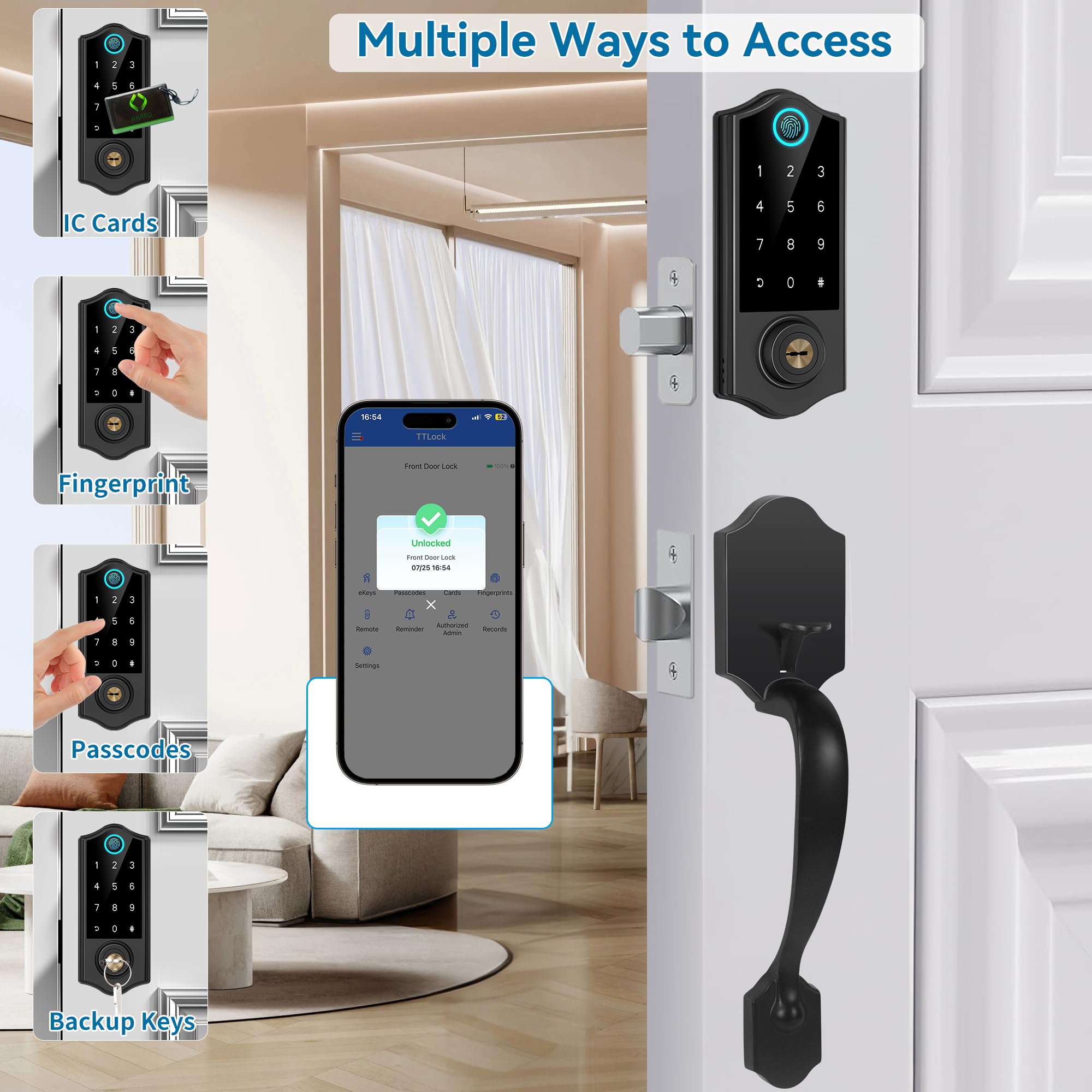 Harfo app control interface showing remote access options