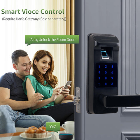 Harfo Smart Door Lock reversible handle supports both door orientations