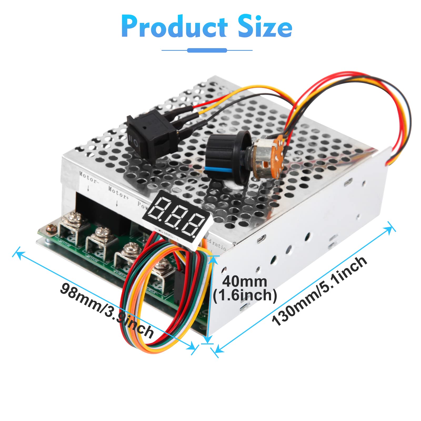 HARMNEE CW CCW switch enables reversible motor rotation for versatile setups