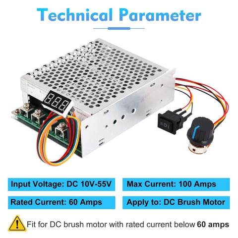 HARMNEE LED display on speed controller shows real-time speed for precise control