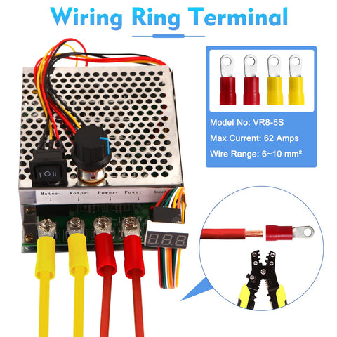 HARMNEE potentiometer knob enables smooth 0-100 percent speed adjustment
