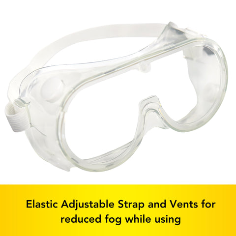 Harrier Hardware safety goggles controlled ventilation reduces eye fog and irritation