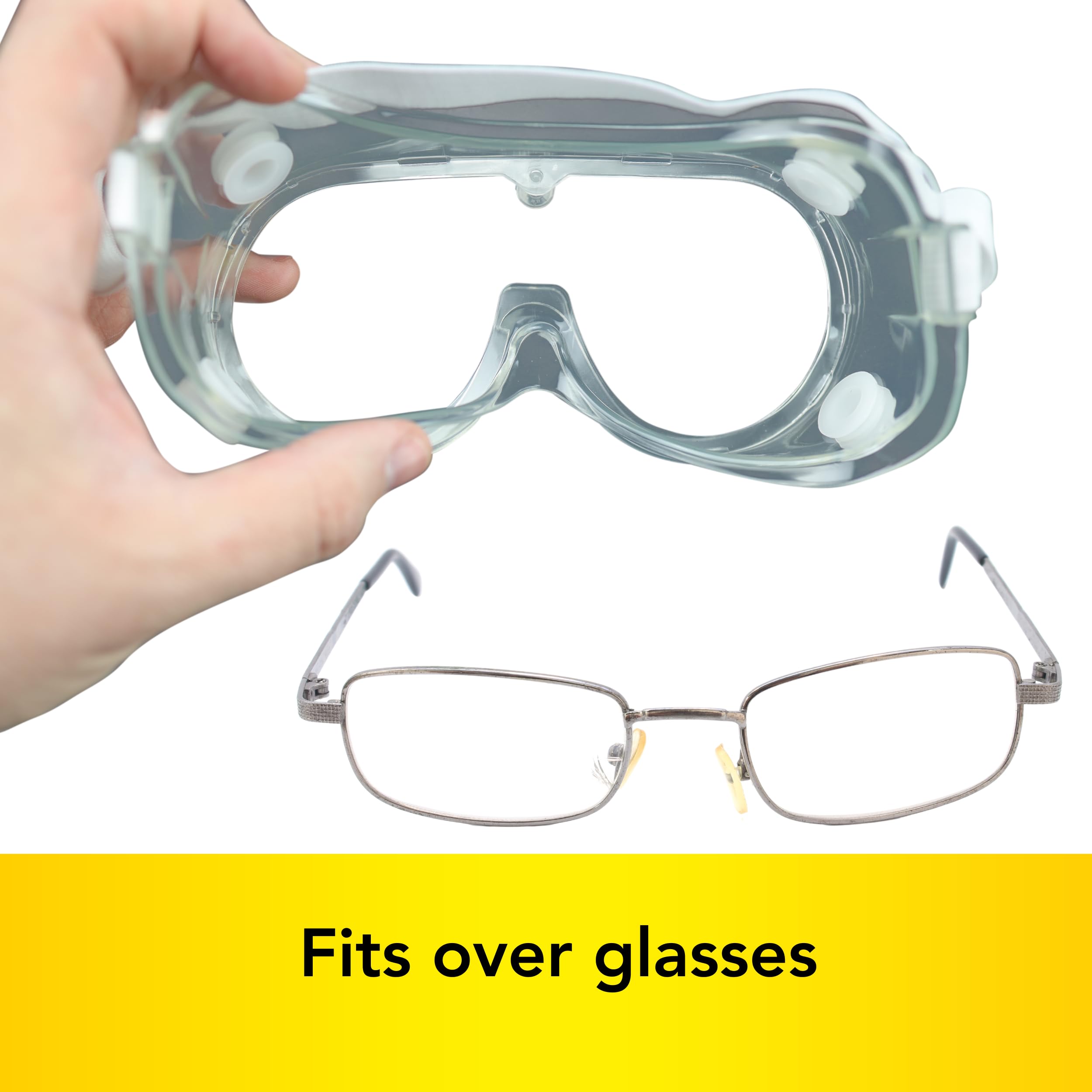 Harrier Hardware safety goggles protective coating keeps lens clear during use