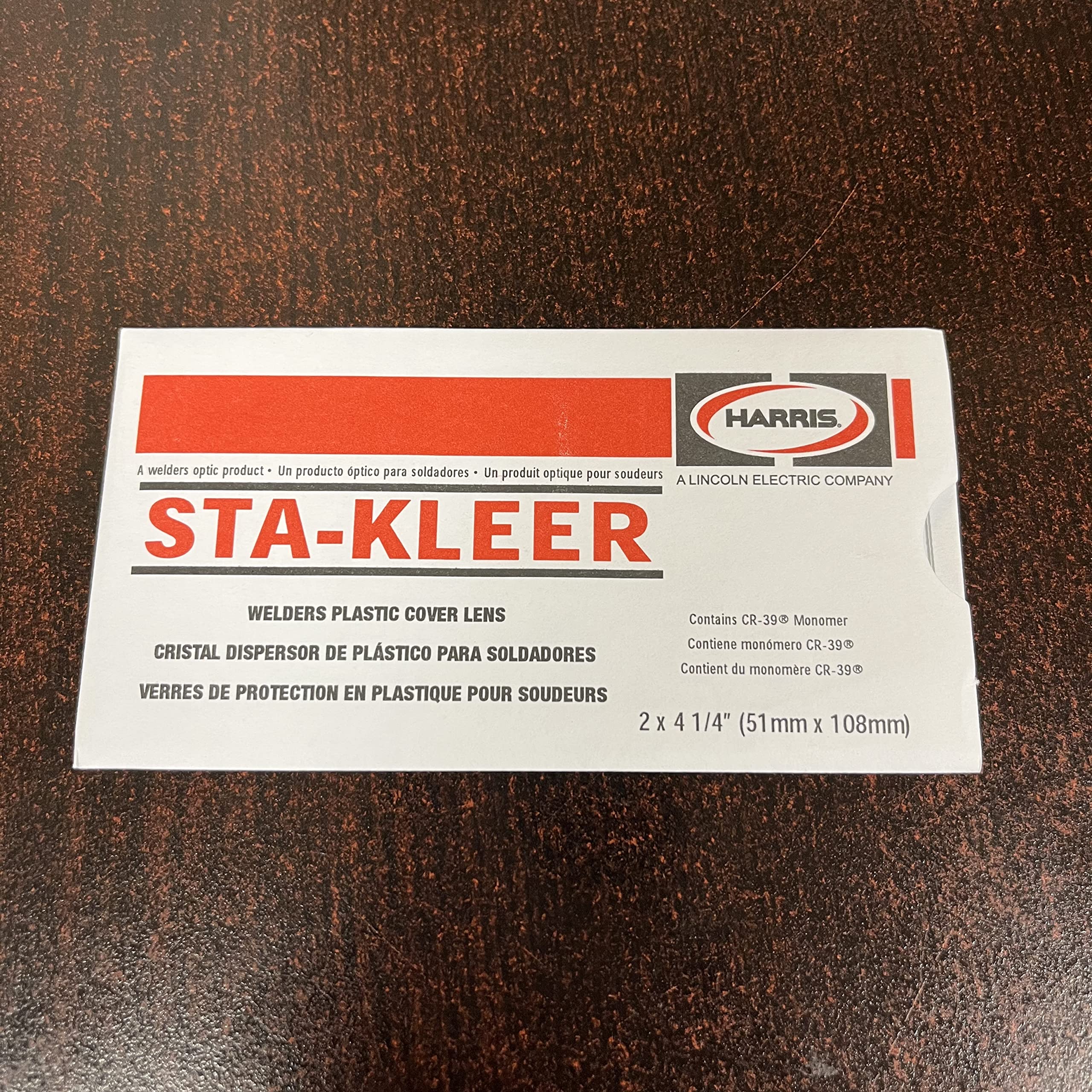 Harris clear lens cover for 2 by 4.25 inch plates keeps lens protected and clear