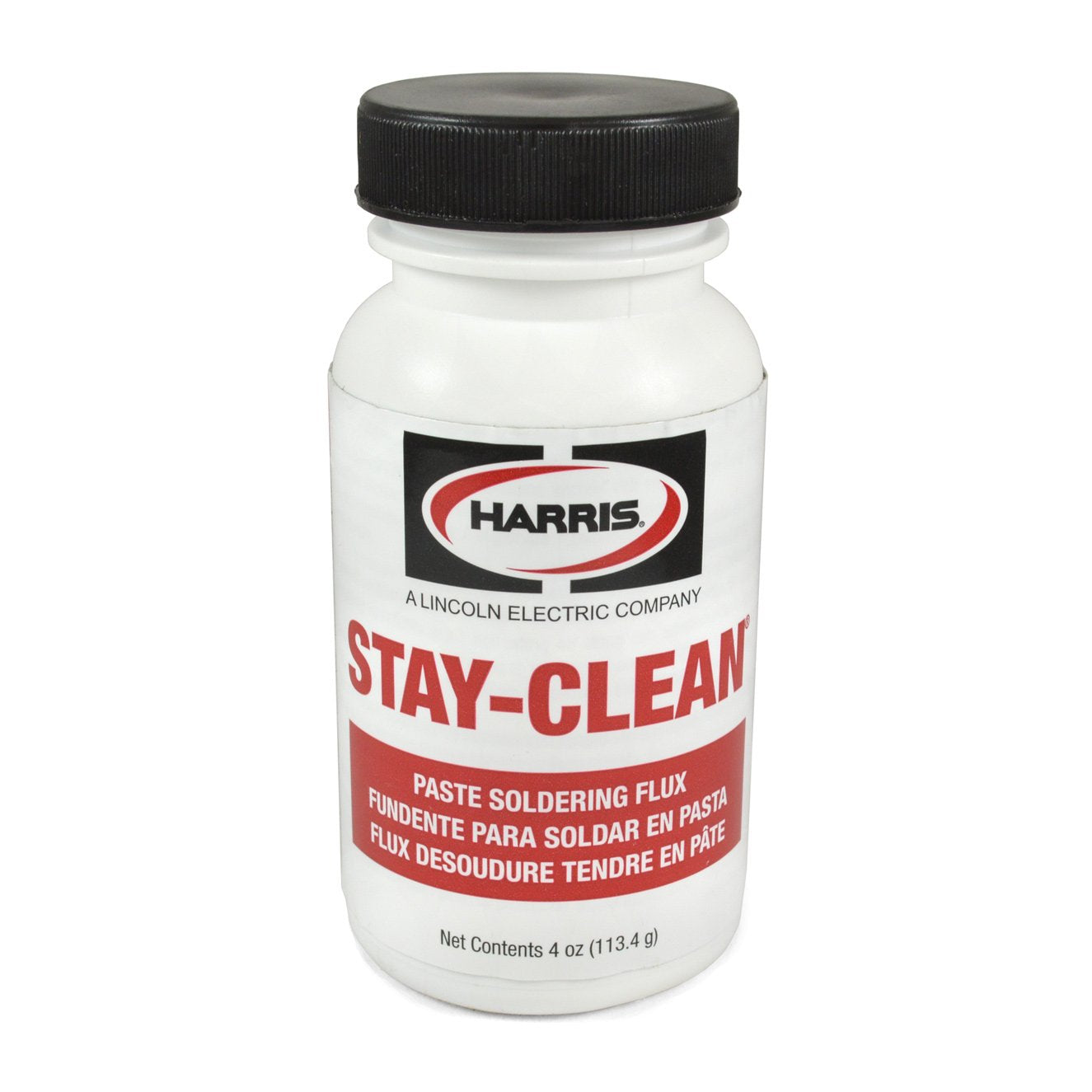 Harris flux for soldering enhances adhesion, flow, and oxidation resistance.