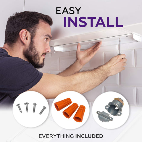 harrrrd simple installation with UL 1598 compliant housing and no bulbs.