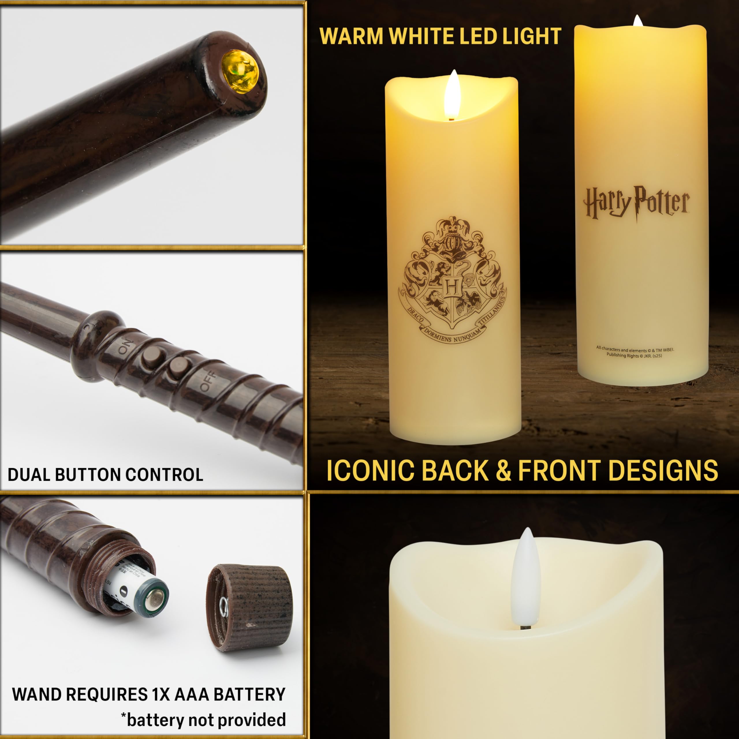 Harry Potter dorm room decor setup doubles as a collectible display.