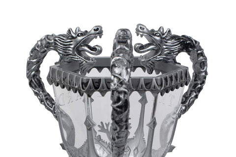 Harry Potter Triwizard Cup silver finish lamp, official merchandise to enhance shelves.