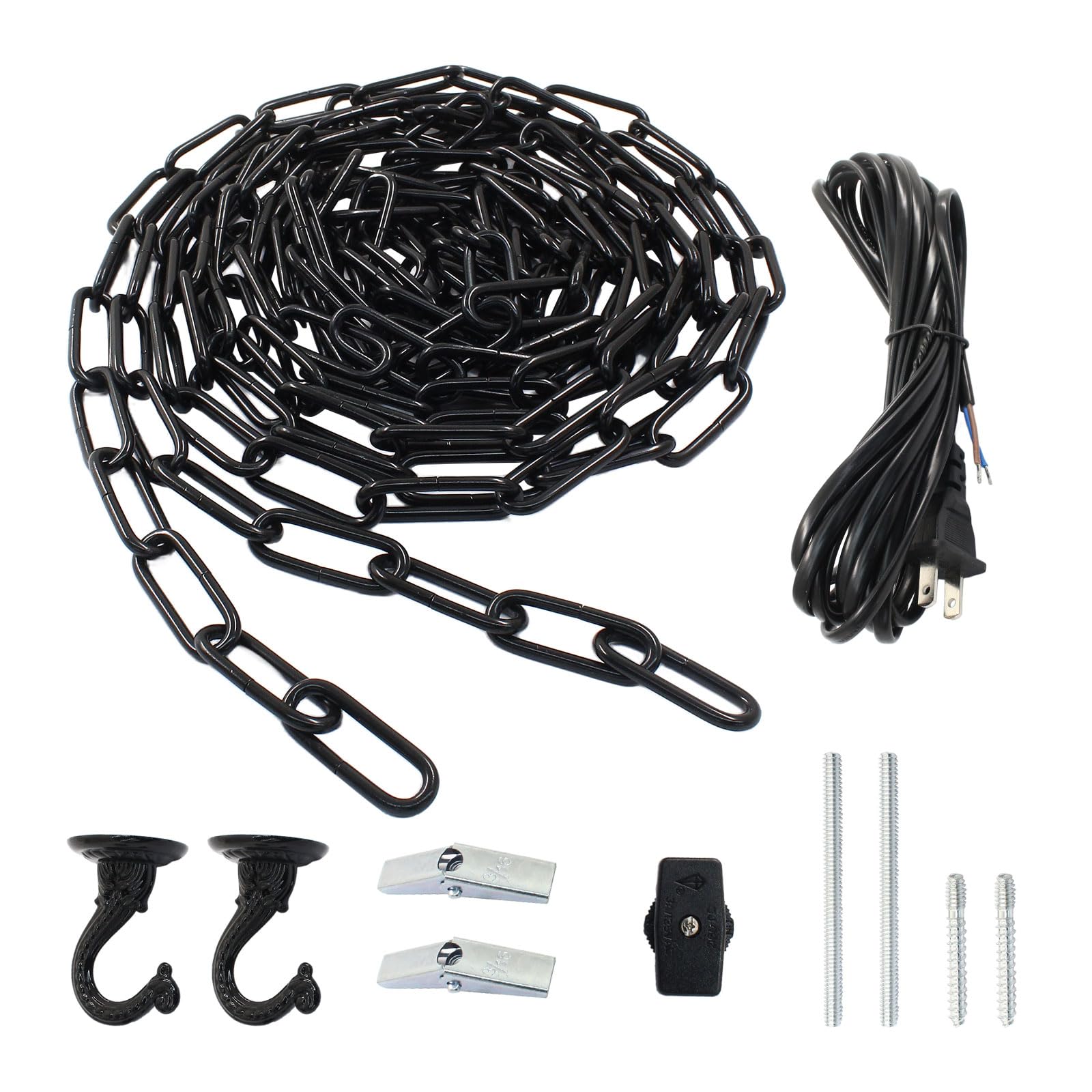 HARSKIYER Swag Light Kit 15ft chain ready for ceiling installations and decor.