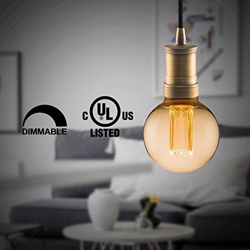 Harwez Globe Edison bulb ideal for pendant lamps and decorative fixtures.