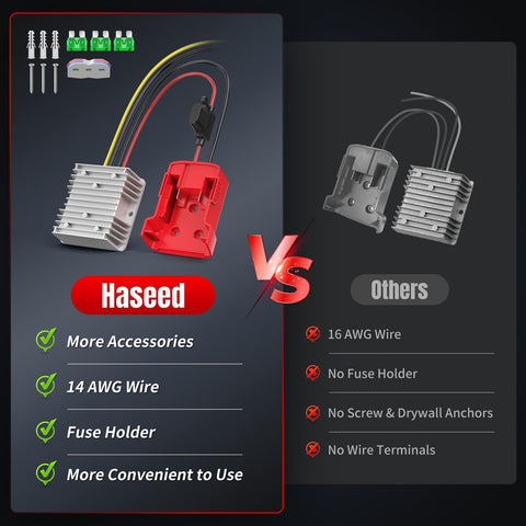 Haseed two heat-resistant wires for easy installation