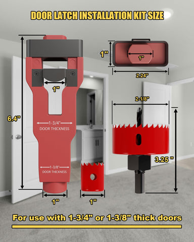 HASIODXE 2-1-8 hole saw ready for quick, accurate door cutouts