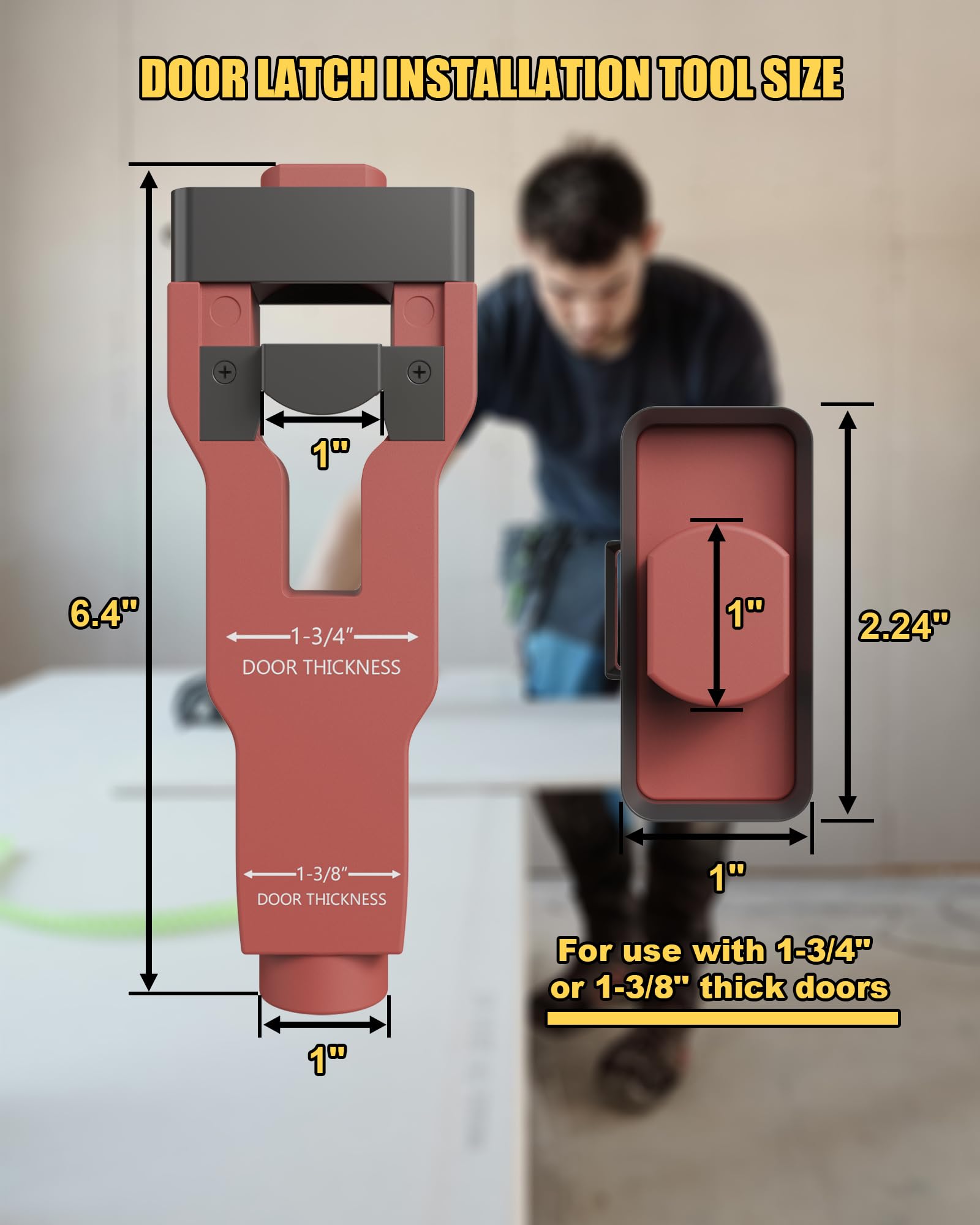 HASIODXE door-latch-tool sharp edge blade for durable, accurate mortising