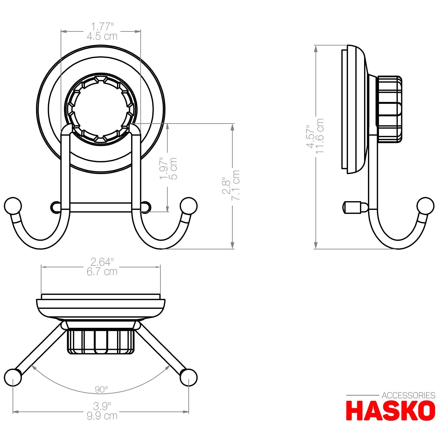 HASKO easy-install suction system for renters and relocations
