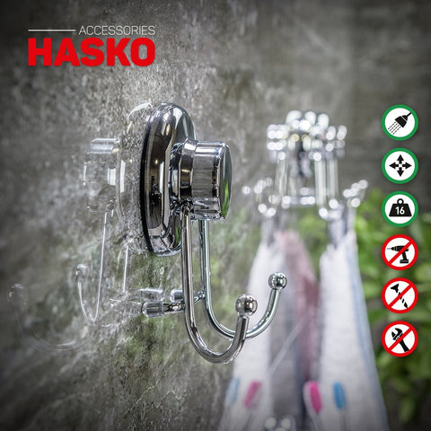 HASKO suction hook loofah storage keeps shower items organized