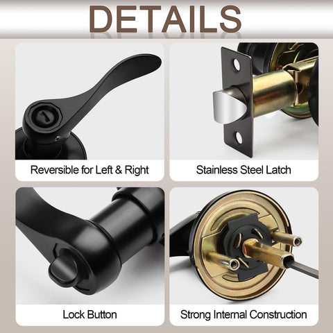Hasmikit heavy-duty door handle in zinc alloy and brass