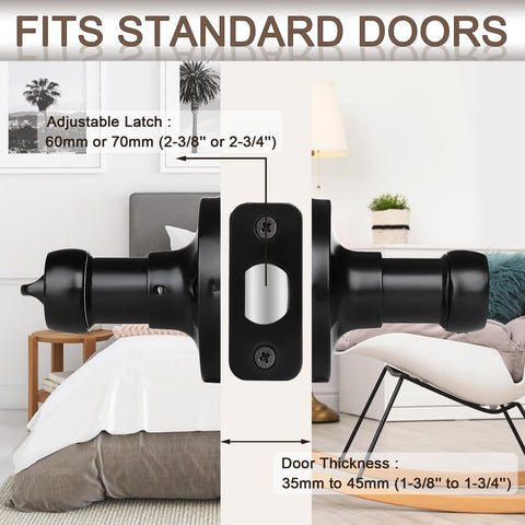 Hasmikit reversible door lever installation for left and right-handed doors