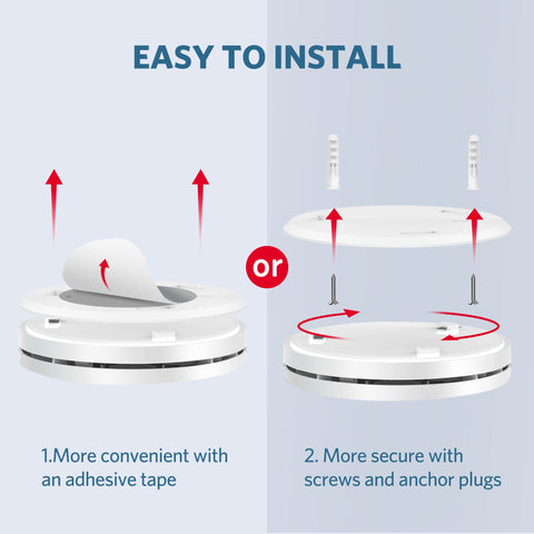 HATHEPHS easy-installation with adhesive or screws.