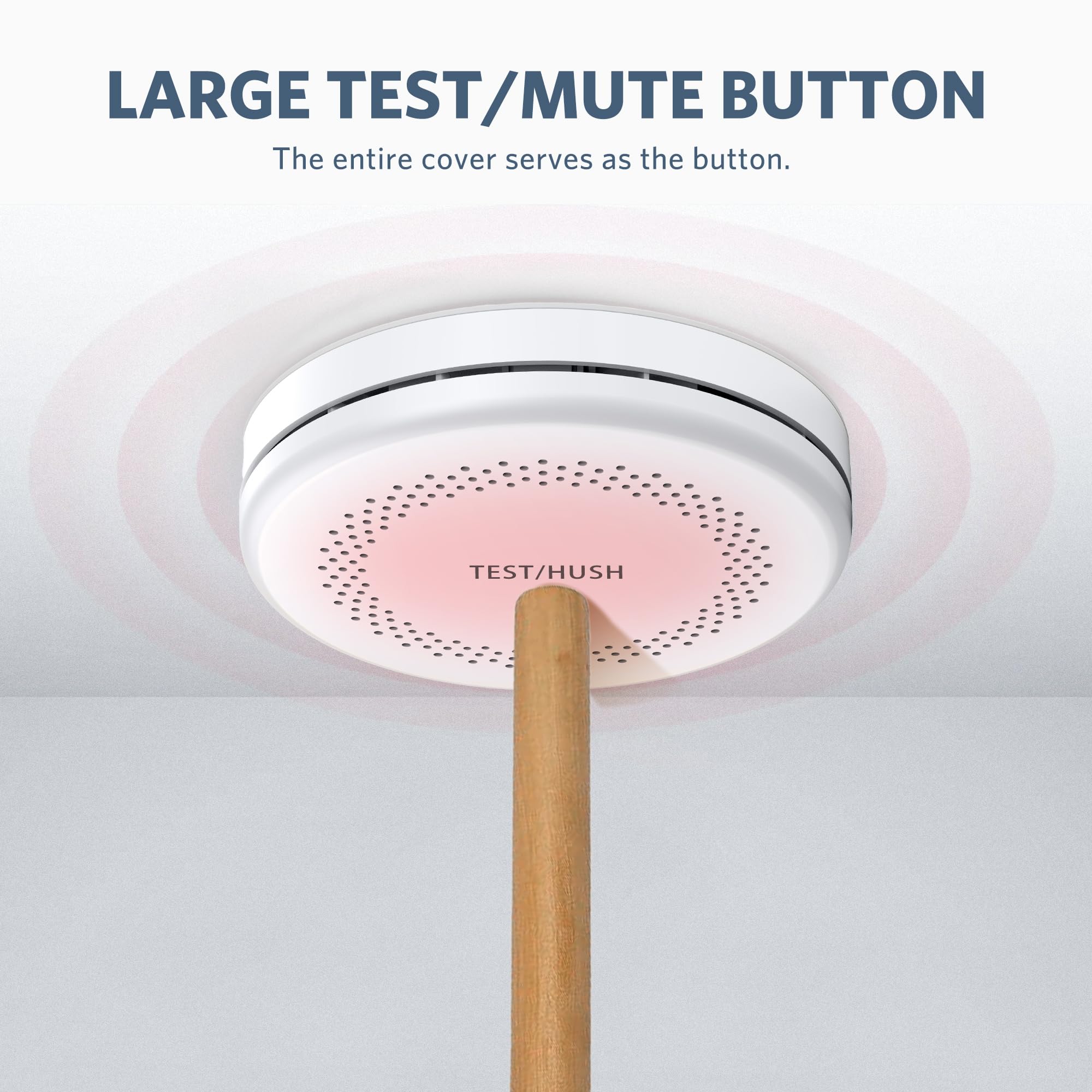 HATHEPHS large test-silence button enables easy checks.