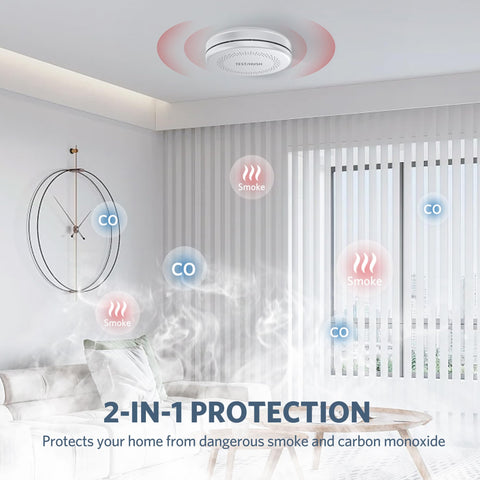 HATHEPHS 2-in-1 sensors detect smoke and CO quickly.