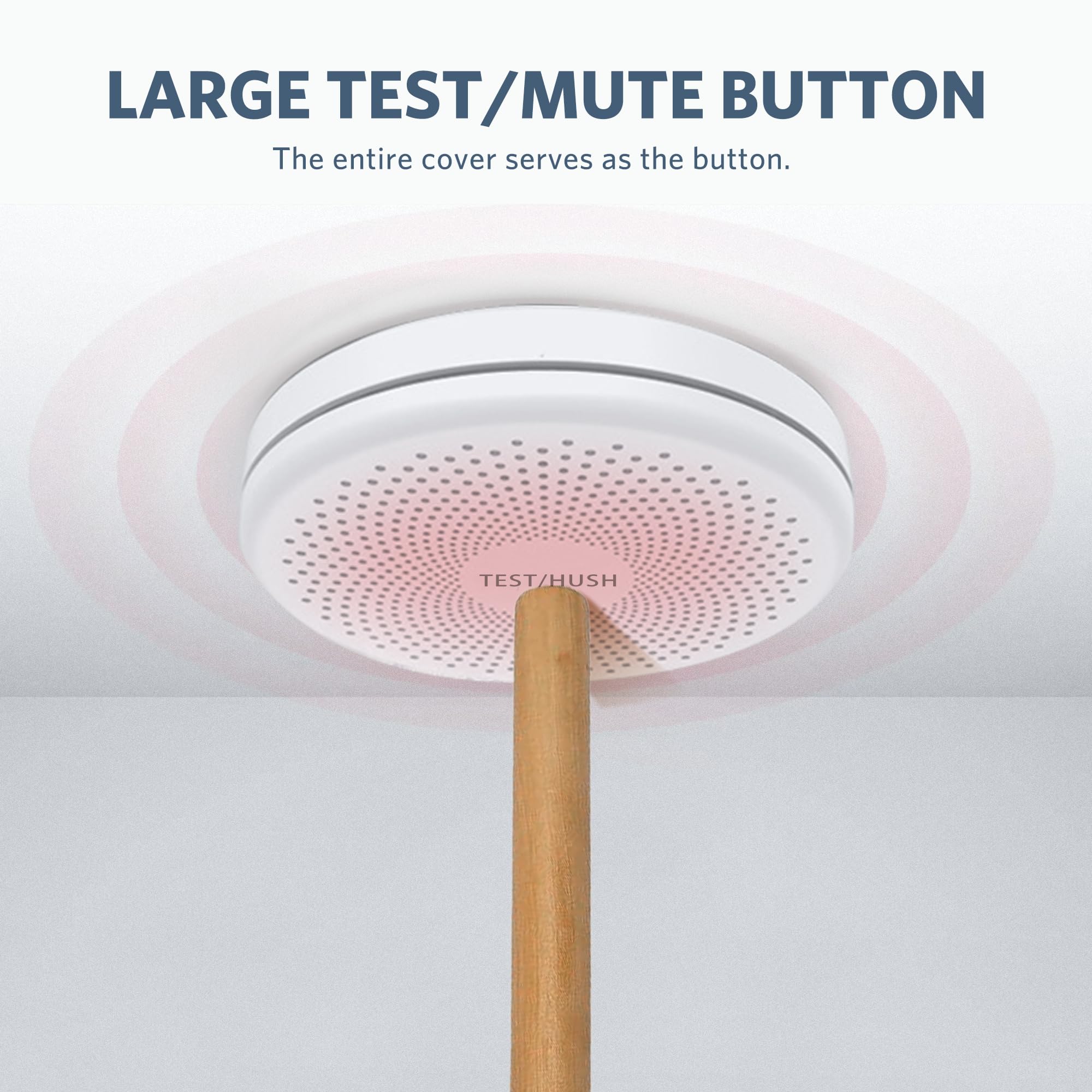 HATHEPHS Smoke & CO Detector wall-mount view shows simple installation.