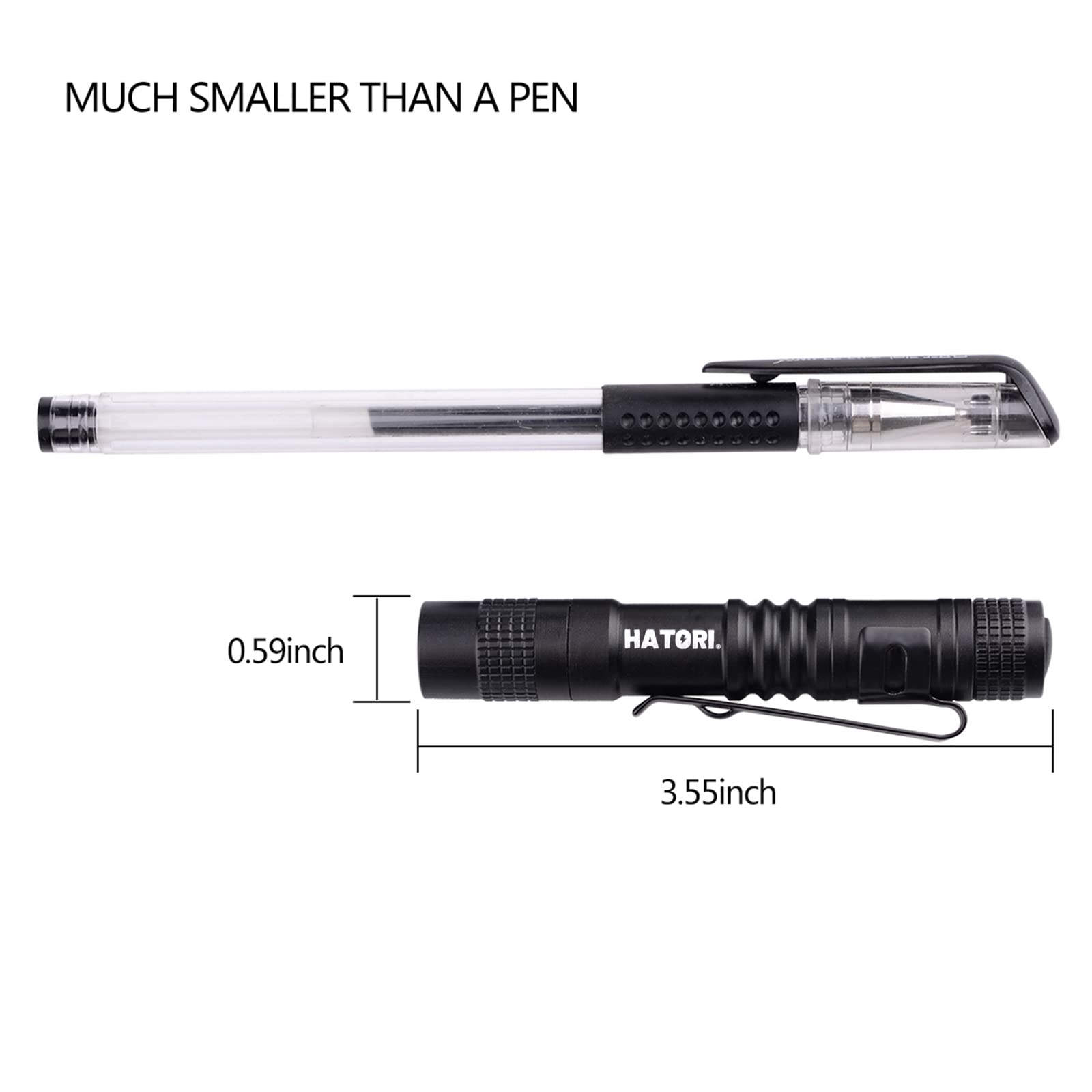 HATORI LED Mini Flashlight in hand demonstrates portable light for outdoor adventures.