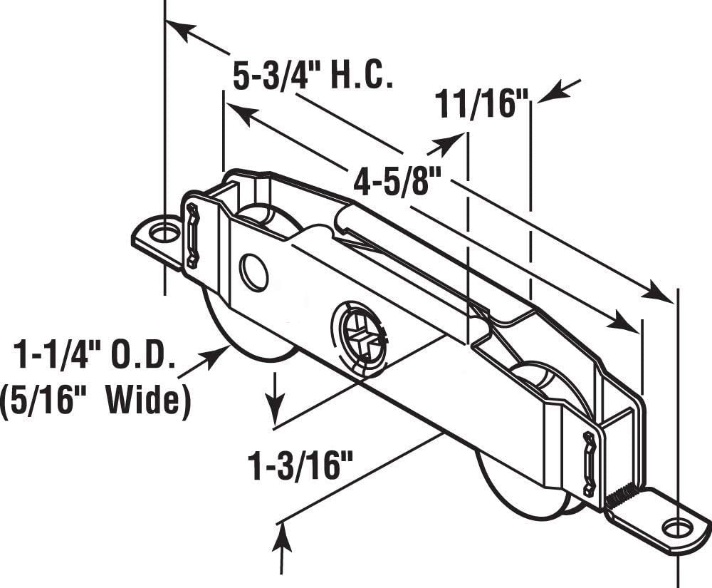 HauSun easy-install replacement kit for quick patio door roller swap