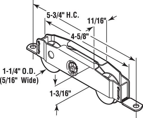 HauSun easy-install replacement kit for quick patio door roller swap