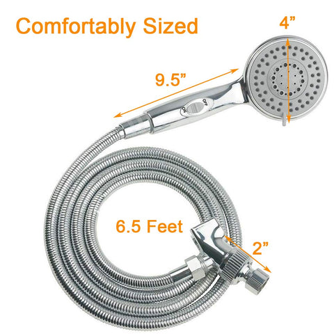 HauSun 6.5-foot hose providing extended reach for pets and kids.