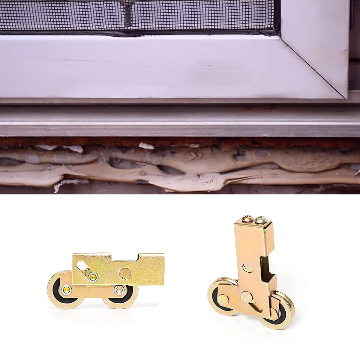 HauSun rollers supporting up to 120 kg for heavy doors