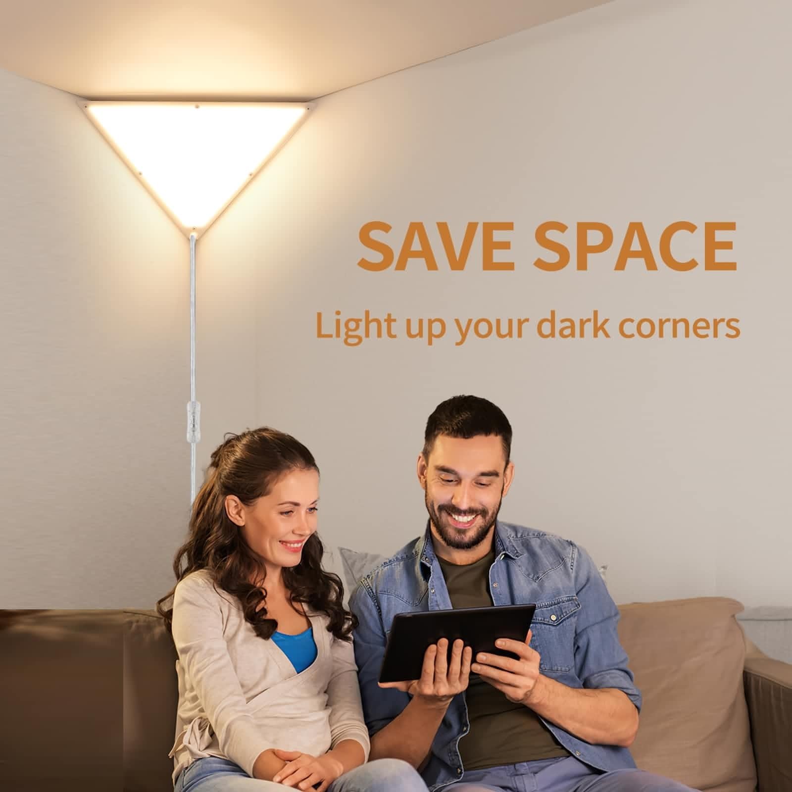 Haultop corner light 90-degree socket adjusts distance to panel.