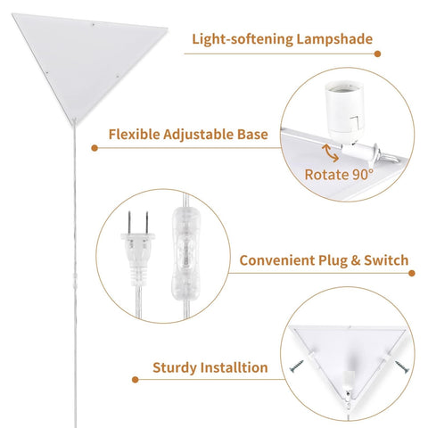 Haultop 90-degree socket enables flexible angle for personalized lighting.