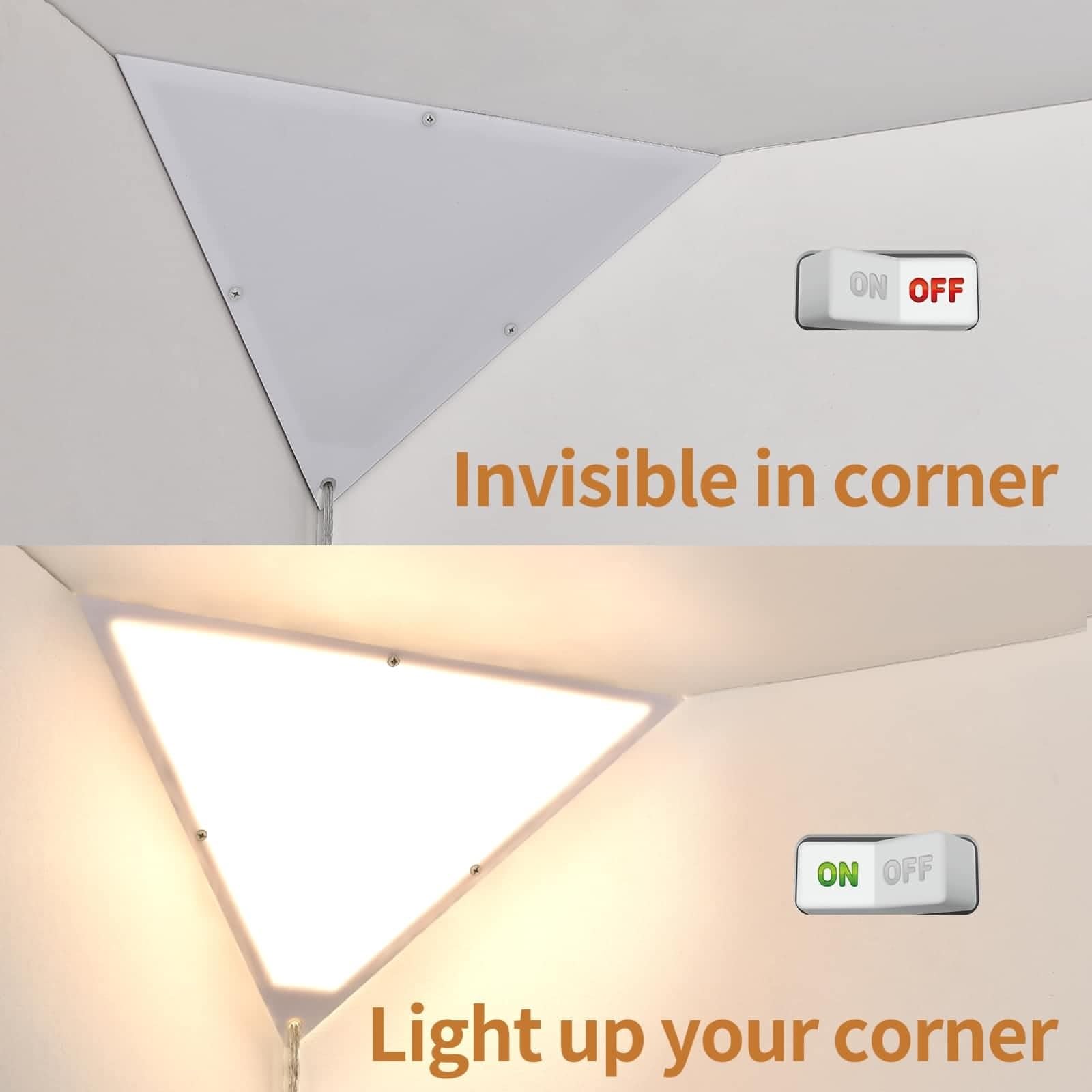 Haultop corner light acrylic panel softens brightness for comfortable viewing.