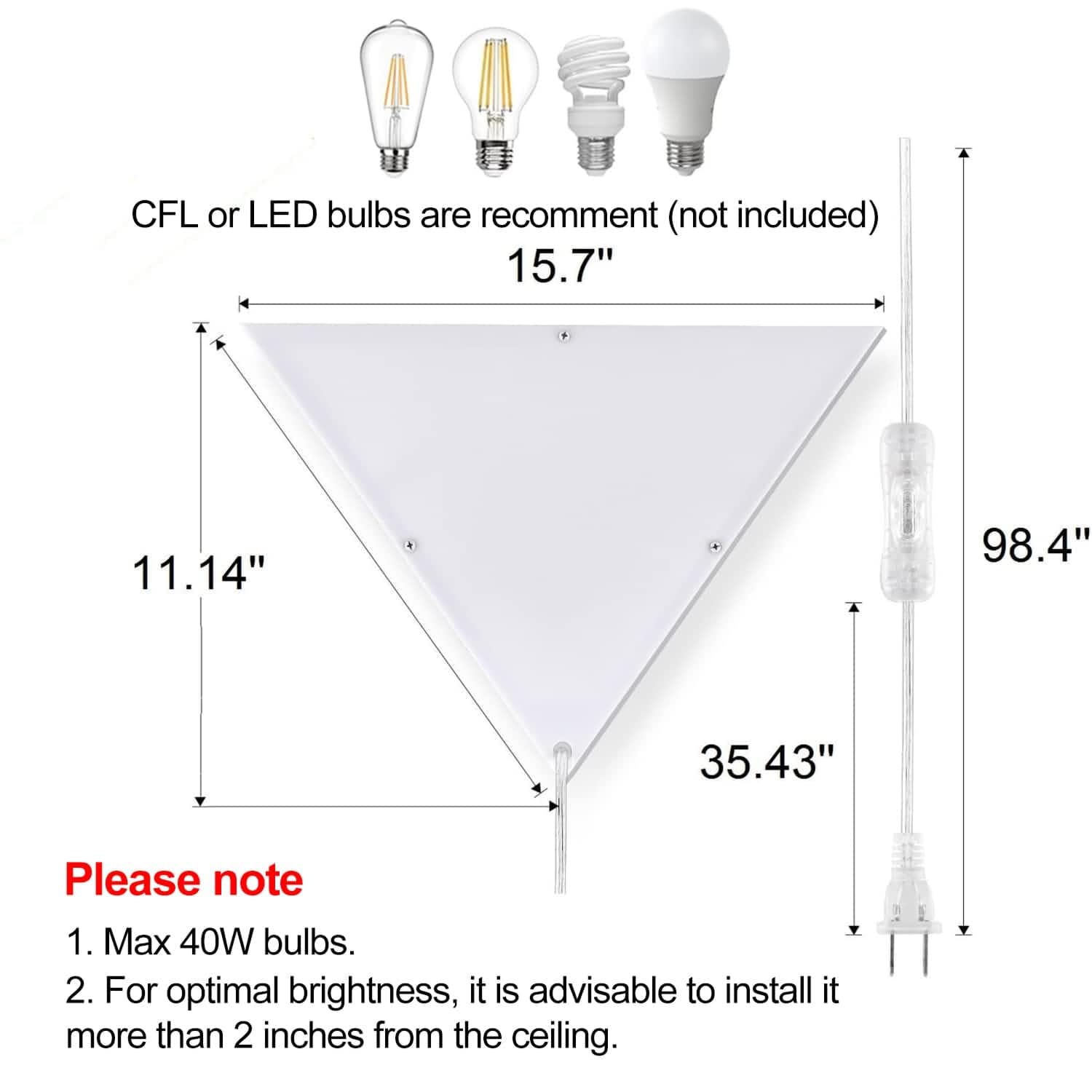Haultop corner light easy install steps save time.