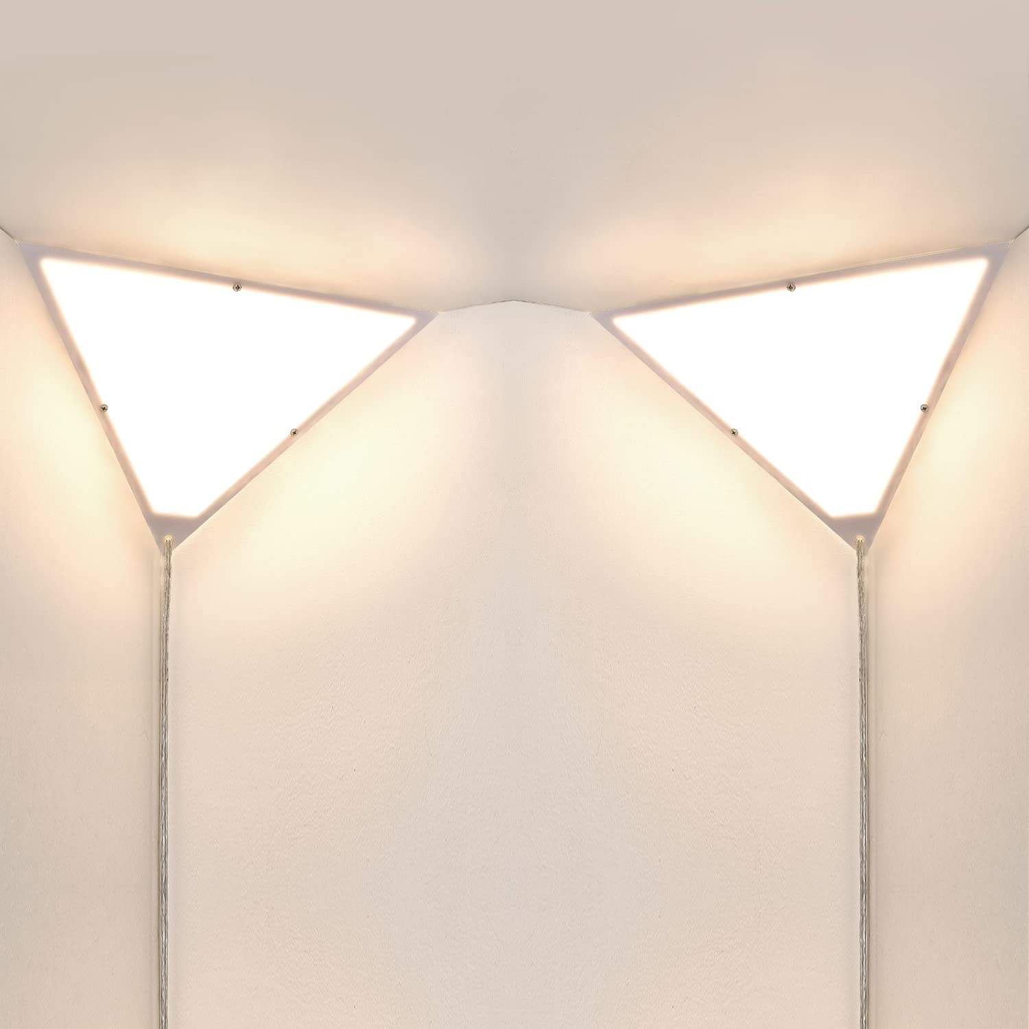 Haultop corner light with triangle design brightens corners.