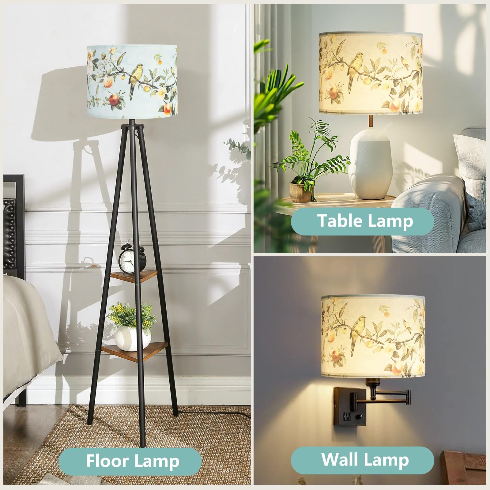 Haultop shade fits spider-base harp-compat setups for flexible lighting.