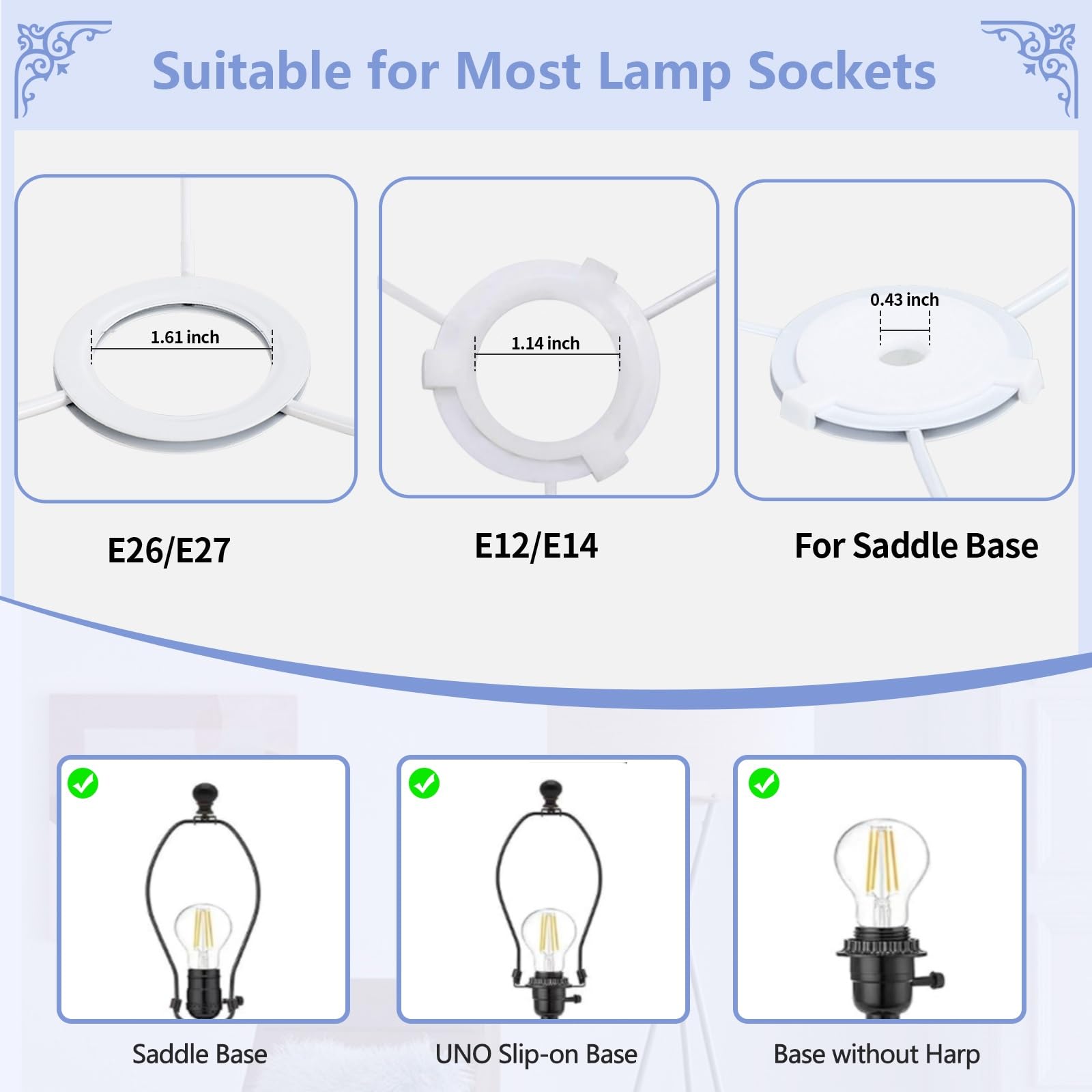 Haultop easy-install lampshade clips quickly for secure setup.