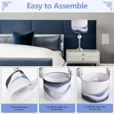 Haultop table lamp shade update brings coastal charm to any room.