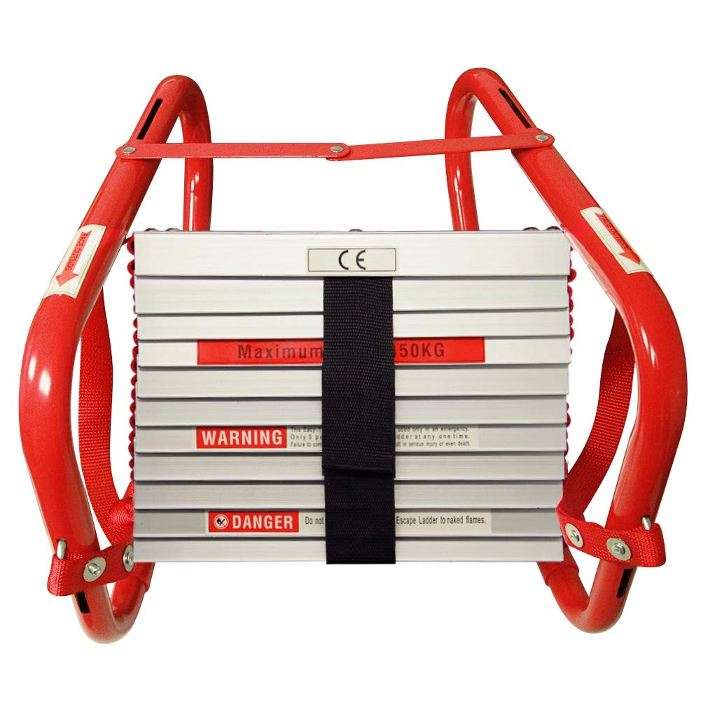 Hausse red canvas storage bag keeps the ladder organized and portable