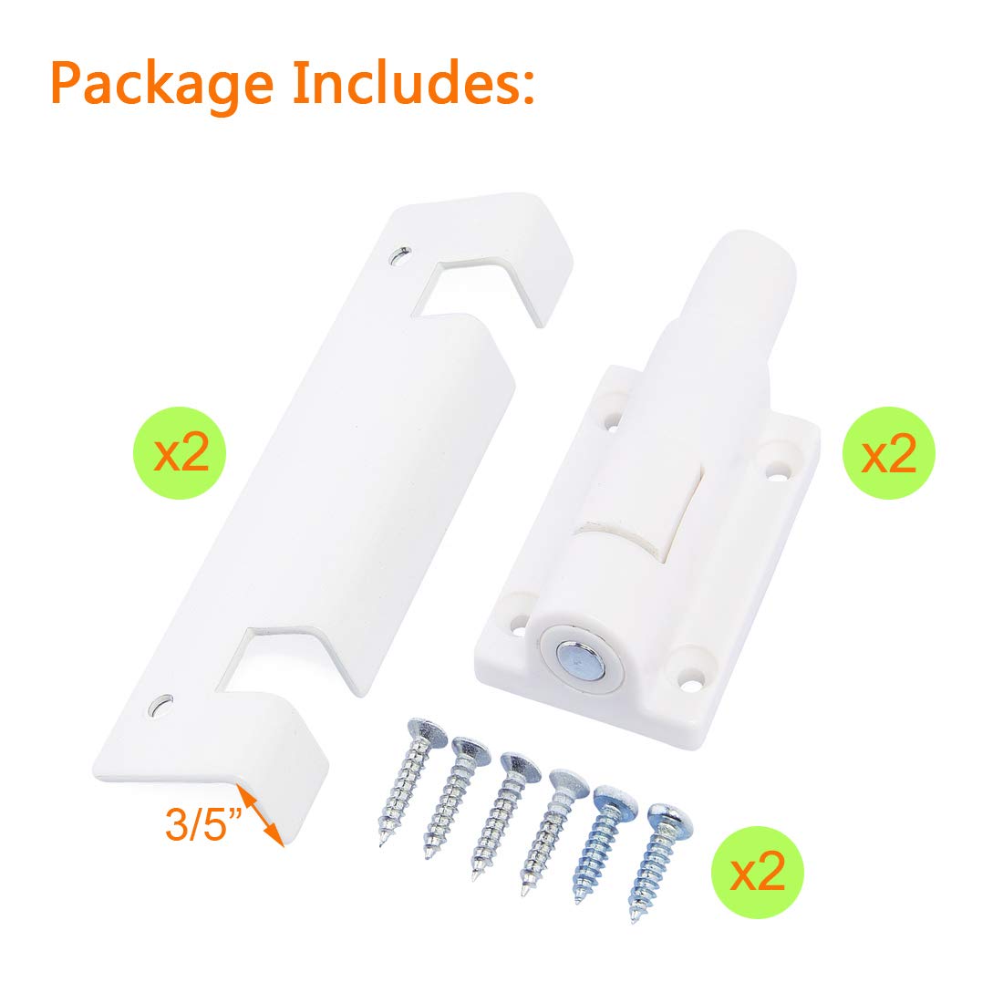 HauSun bottom-rail foot-operated lock for easy securing.