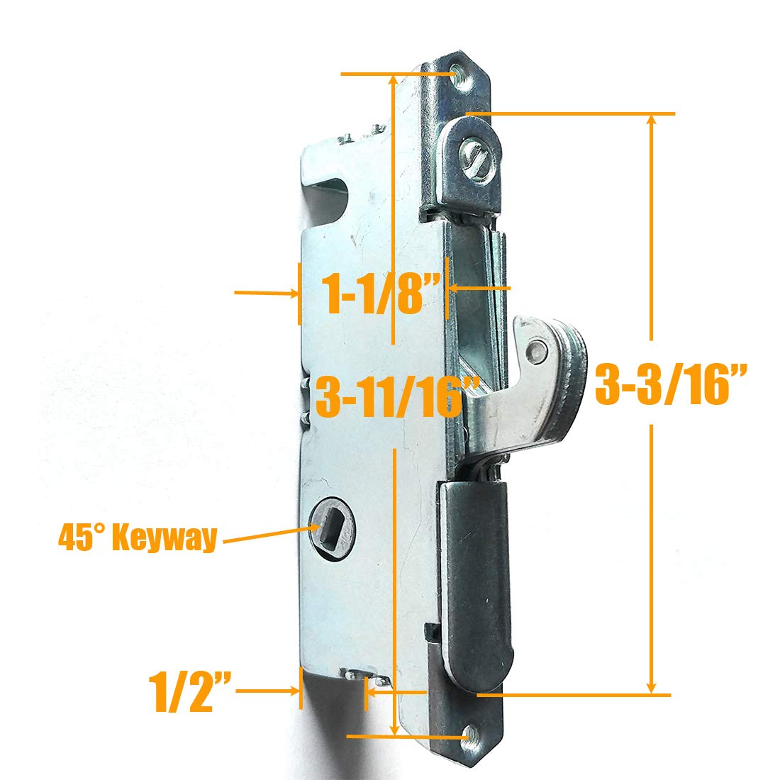 Hausun mortise lock with 45-degree keyway supports reliable locking and simple alignment