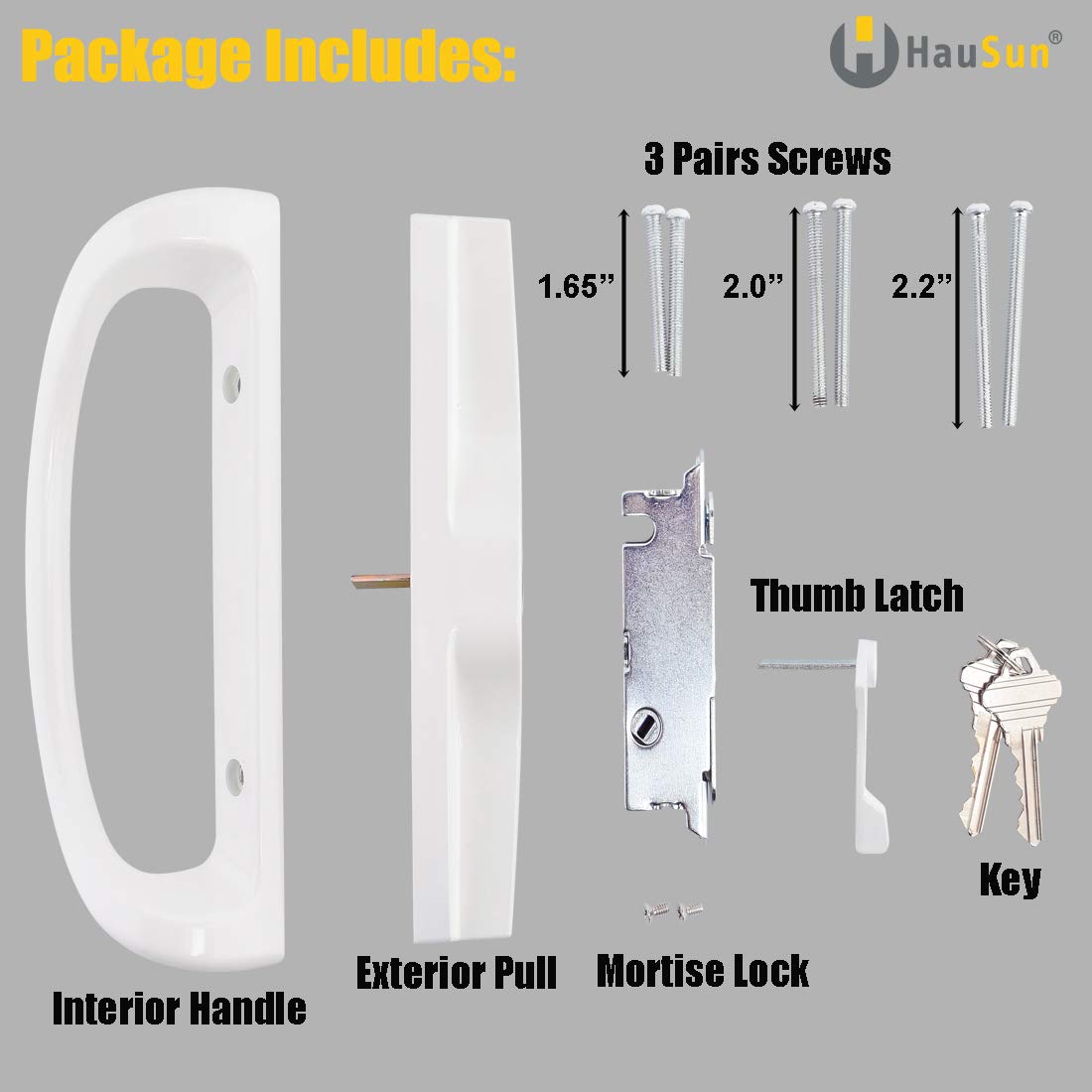 HauSun 45-degree mortise lock offers reliable latch compatibility for multiple door materials