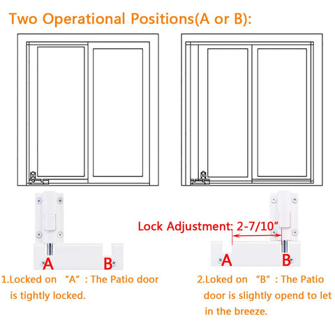 HauSun bottom-rail lock with foot operation for quick locking.