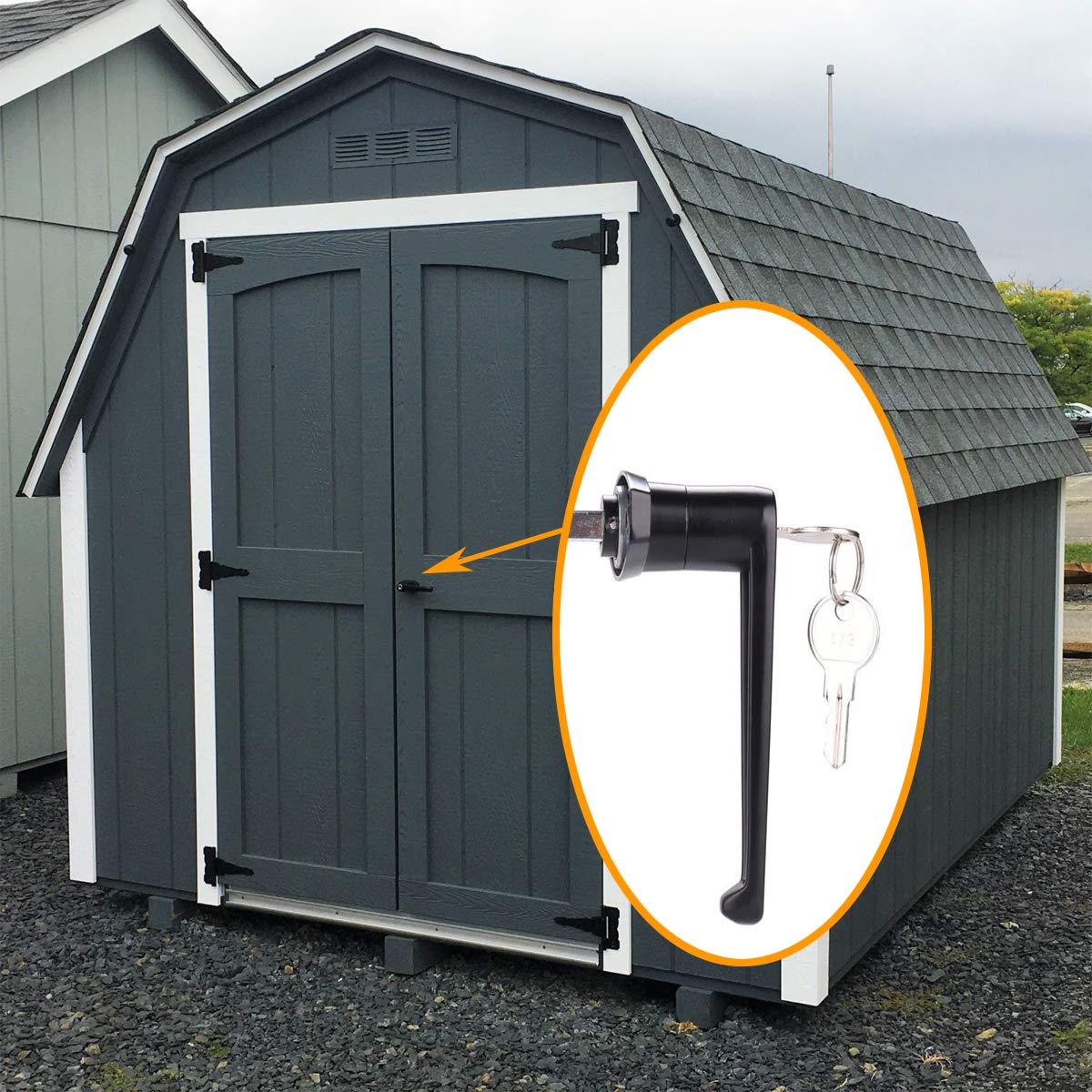 HauSun adjustable 4-1/2 inch stem for doors up to 4.5 inches thick