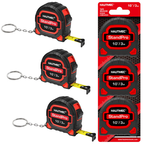HAUTMEC 3pc mini tape measure set for quick on-the-go measuring