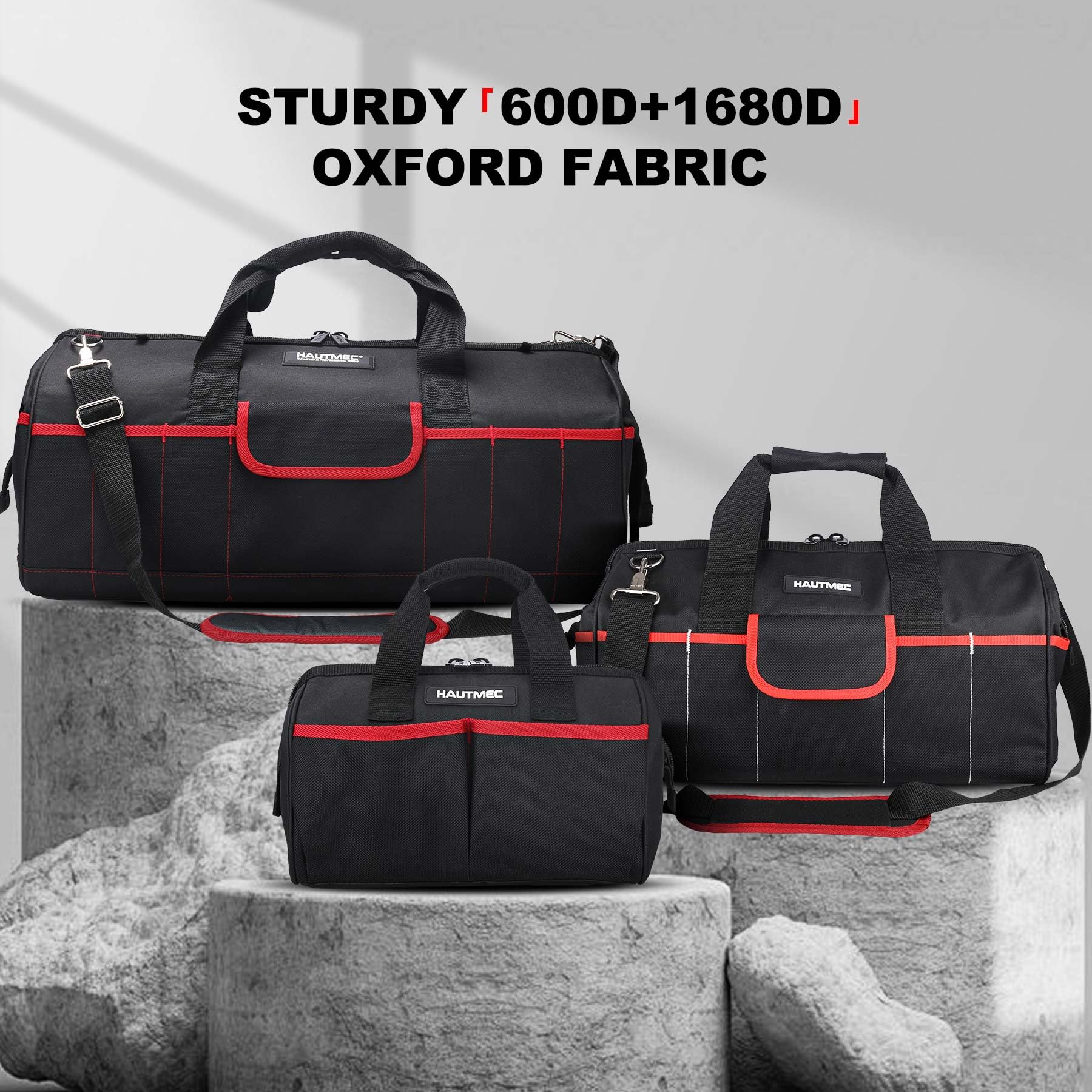 HAUTMEC foldable design lets bags lie flat for compact storage